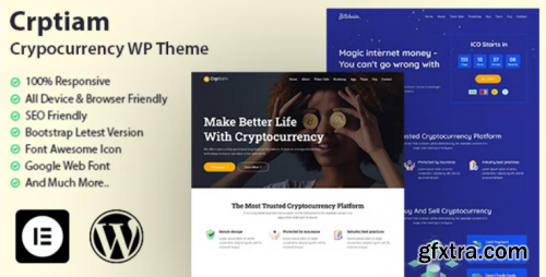 Themeforest Crptiam - Cryptocurrency WordPress Theme 48934414 