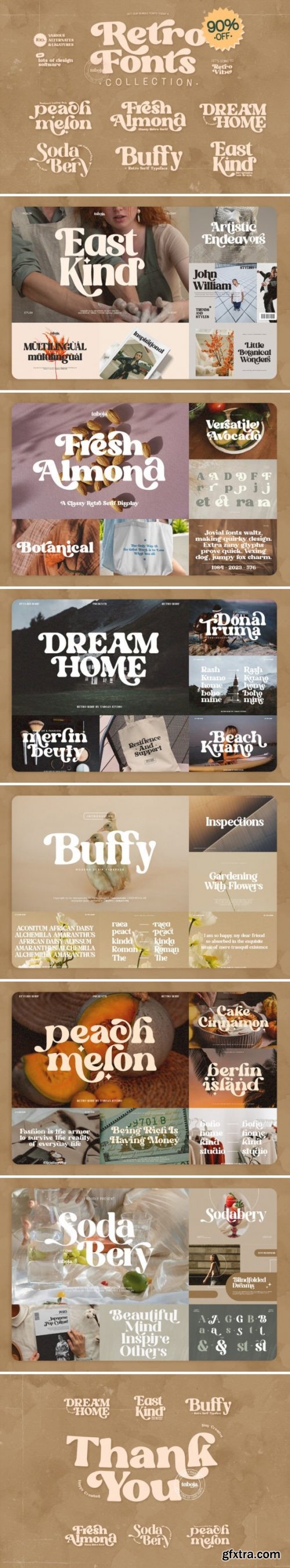 Retro Bundle Collection Font