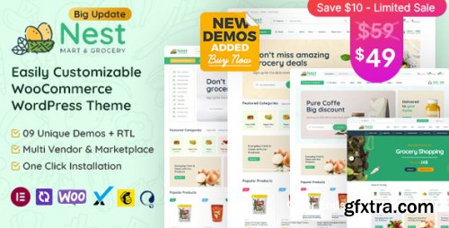 Themeforest - Nest - Grocery Store WooCommerce WordPress Theme 37772027 v1.7.2 - Nulled
