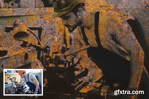 Vintage Rusty Photo Effects FCZU8NT Vintage Rusty Photo Effects FCZU8NT