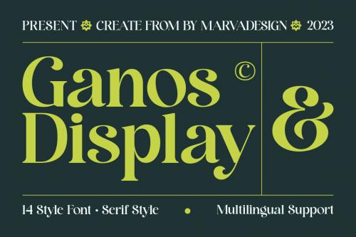 Ganos - A Modern Display Font