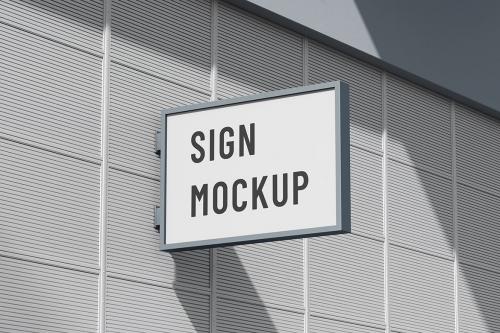Shop Sign Mockup Set