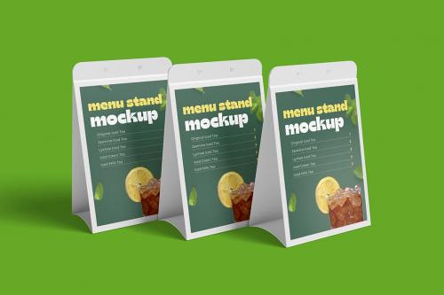 Menu stand mockup