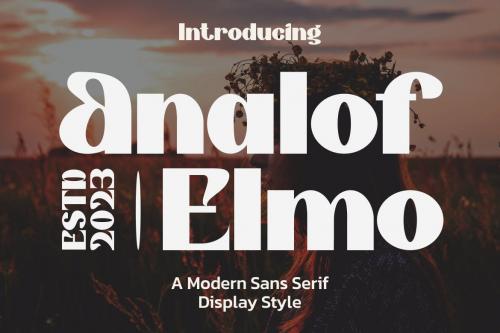 Analof Elmo - A Modern Sans Serif Font