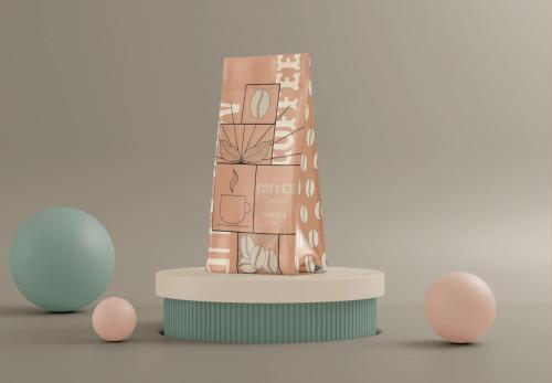 Kraft Coffee Bag Mockup