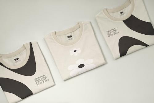 Top View On Folded Tshirt Mockup Top View On Folded Tshirt Mockup