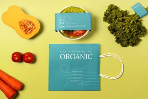 Organic Food Packaging Mockup