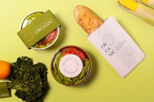 Organic Food Packaging Mockup Organic Food Packaging Mockup