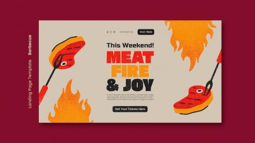 Delicious Bbq Landing Page Template Delicious Bbq Landing Page Template