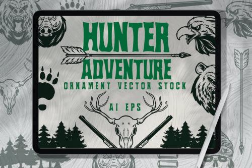 Hunter Adventure Vector Element Hunter Adventure Vector Element