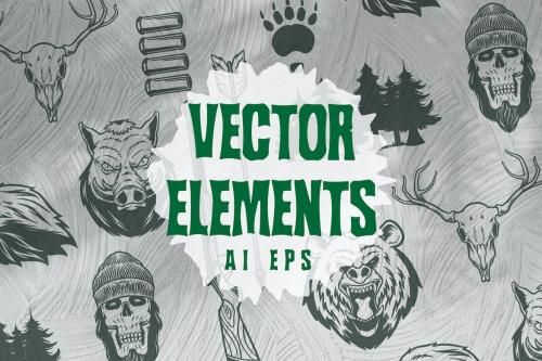 Hunter Adventure Vector Element Hunter Adventure Vector Element