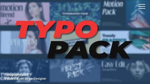 Typography Pack MOGRT - 50055614