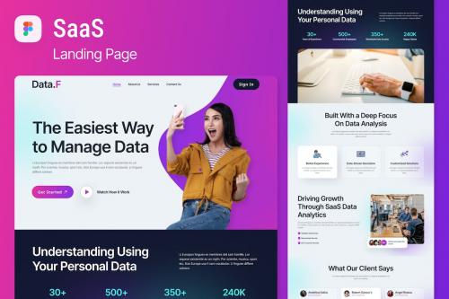 SaaS Landing Page Figma