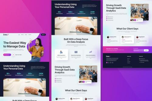 SaaS Landing Page Figma