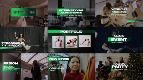 Typography Titles | MOGRT - 50027509