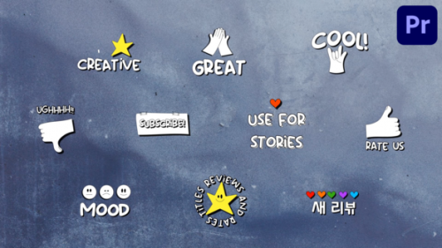 Reviews And Rates Titles | Premiere Pro MOGRT - 50027861