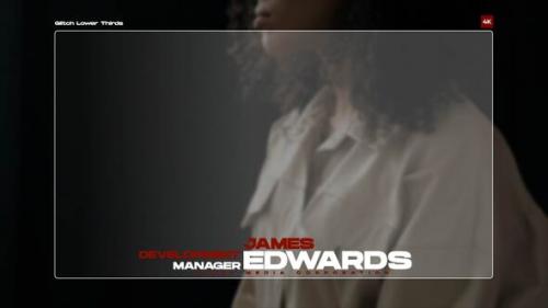 Glitch Lower Thirds | MOGRT - 50027937