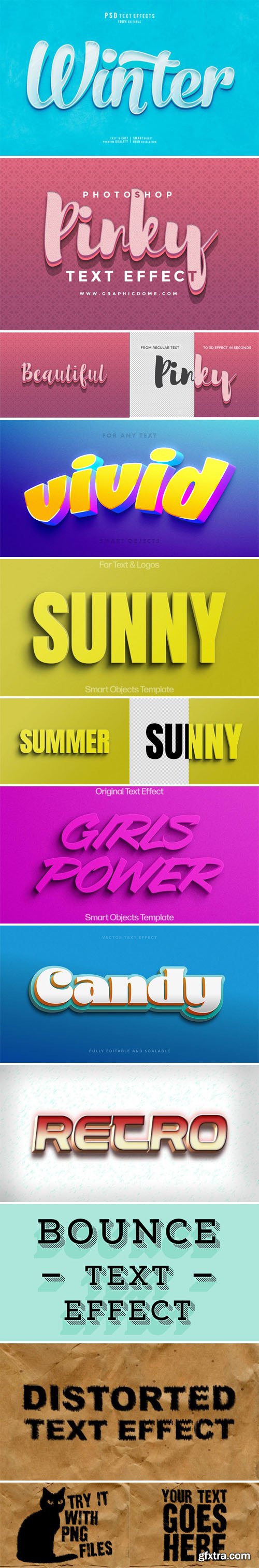 8 Creative 3D Text Effects for Photoshop & Illustrator