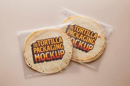 Delicious Tortilla Packaging Mockup Delicious Tortilla Packaging Mockup