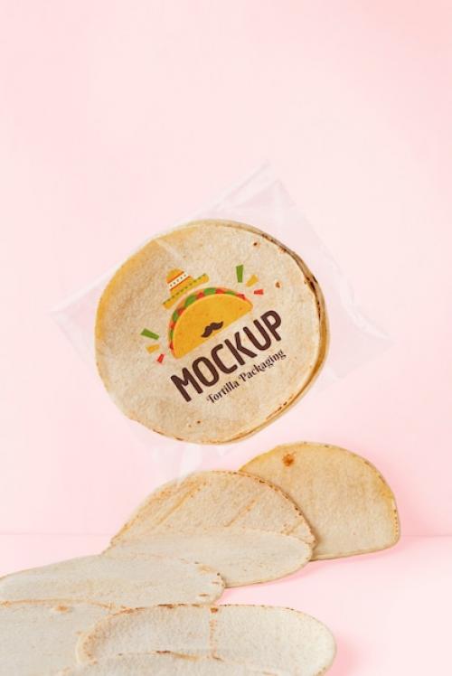 Delicious Tortilla Packaging Mockup Delicious Tortilla Packaging Mockup