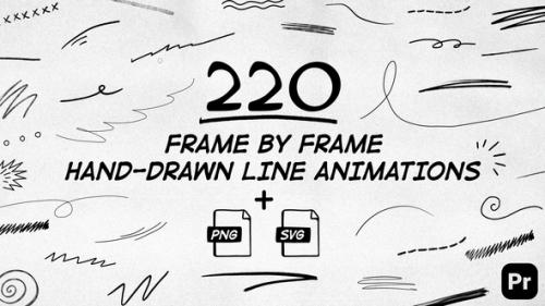 220 Frame By Frame Animated Lines - 50034126