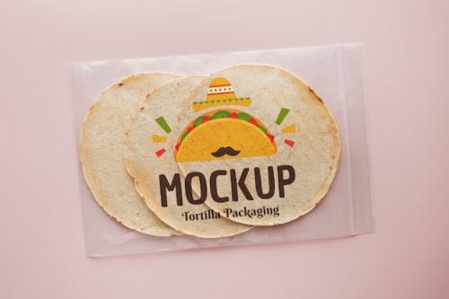 Delicious Tortilla Packaging Mockup Delicious Tortilla Packaging Mockup