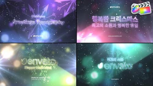 Christmas Greetings Typography for FCPX - 50038872