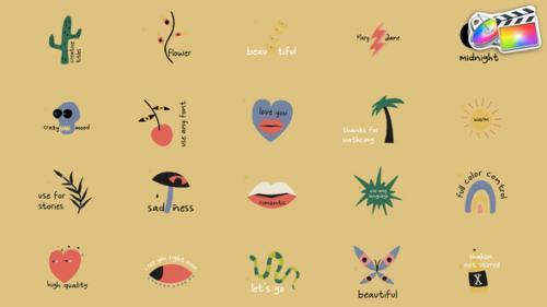 Colorful Lyric Titles | FCPX - 50038968