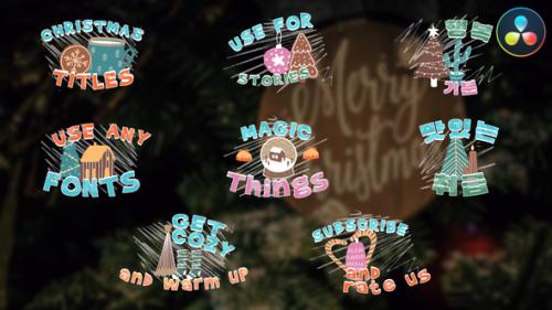 Christmas Cartoon Titles for DaVinci Resolve - 50039501