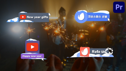 Snow Social Media Lower Thirds for Premiere Pro - 50039595