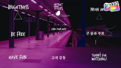 Abstract Scribble Titles for FCPX - 50054360