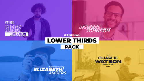 Lower Thirds Pack / MOGRT - 50068357