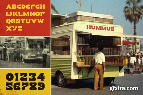 SARONA Vintage | Multilingual Font PJGPQLV