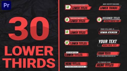 Lower Thirds Pack MOGRT - 50076452