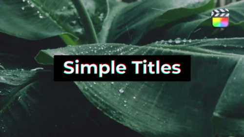 Minimal Clean Titles FCPX - 50086283