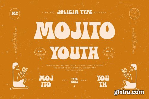 Mojito Youth | Vintage Retro Font BPKAPKU Mojito Youth | Vintage Retro Font BPKAPKU