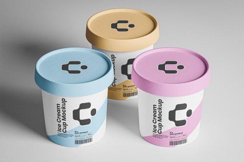 Ice Cream Cup Mockup Pack