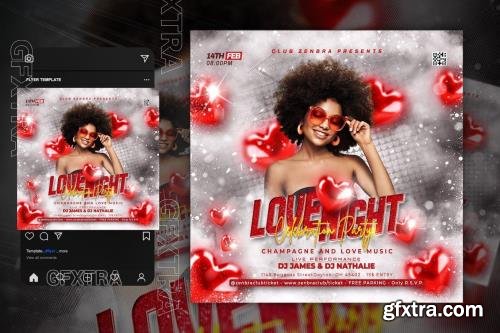Valentines Day Party Flyer Template C8C5XVV Valentines Day Party Flyer Template C8C5XVV