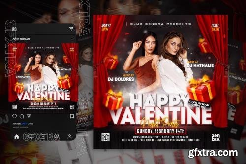 Valentines Day Party Flyer Template 7GM9HAB Valentines Day Party Flyer Template 7GM9HAB