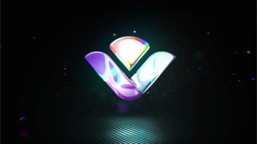 Glossy Particle Logo - 48757305