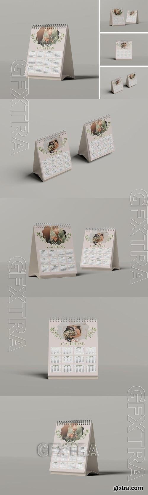 Desk Calendar Mockup 6T2BE7Y