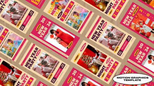 New Year Social Media Stories | Mogrt - 50120276