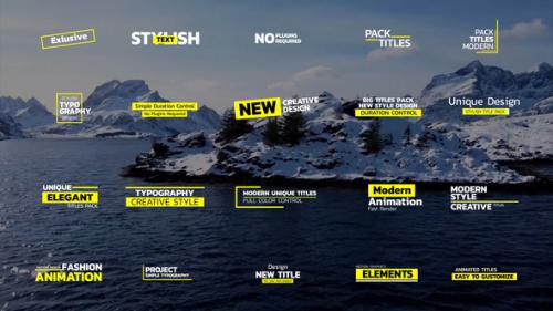 Simple Titles Pack | FCPX & Apple Motion - 50127331