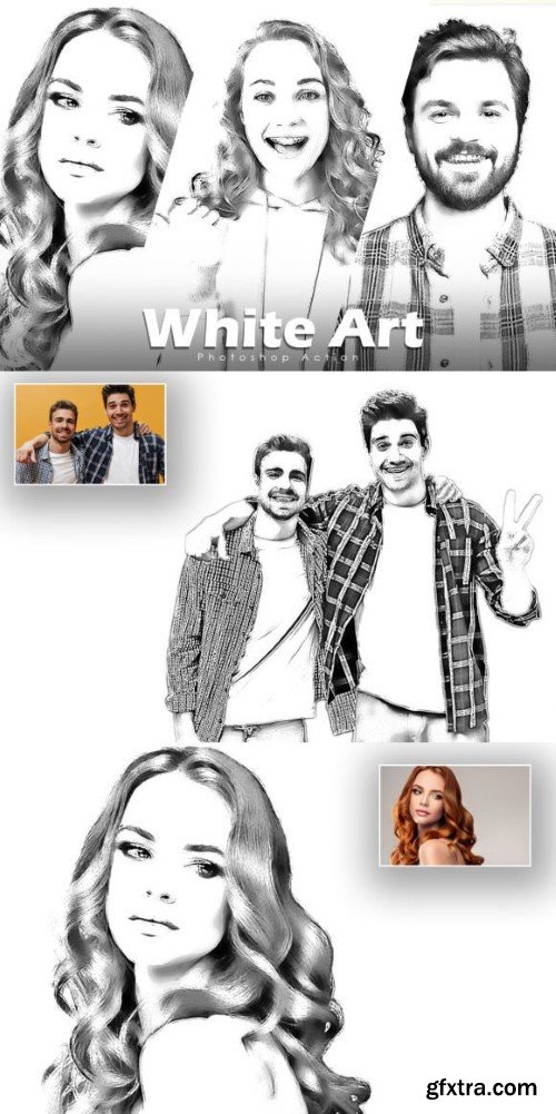 White Art Photoshop Action