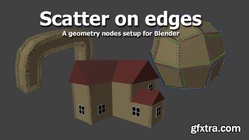 Blender geometry nodes - scatter on edges