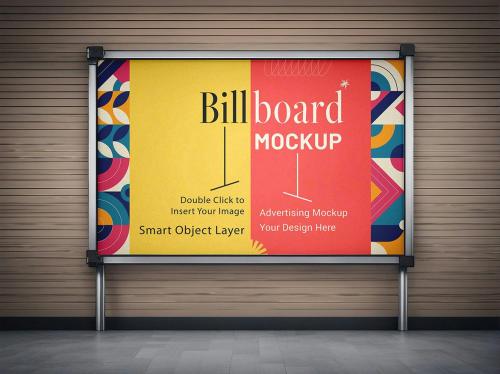 Poster Advertising Board Mockup
