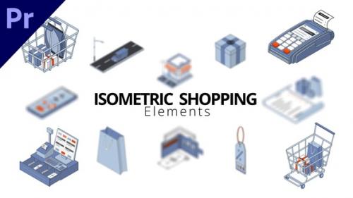 Isometric Shopping Elements - 50162189