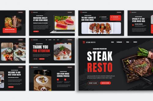 Steak House Powerpoint Template