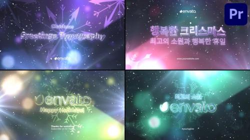 Christmas Greetings Typography for Premiere Pro - 50083398