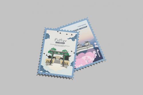 Postage Stamp Mockup